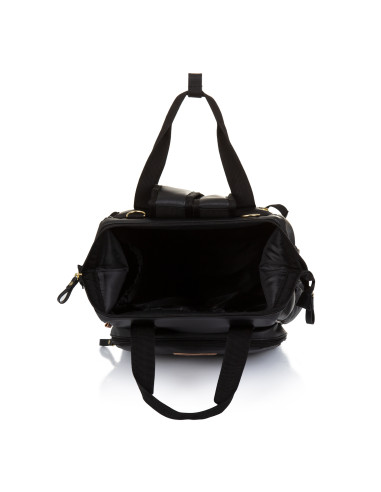 Раница/Чанта за количка черна кожа