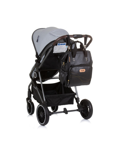 Раница/Чанта за количка черна кожа