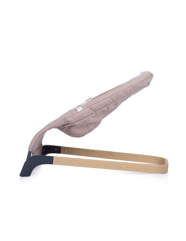 Бебешки шезлонг "Ноа" хумус+дърво