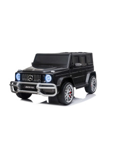 Eлектрически джип MERCEDES за две деца,черен, EVA 2