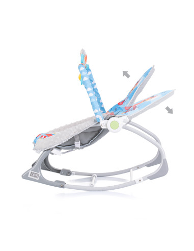 Музикален шезлонг "Baby Spa"син