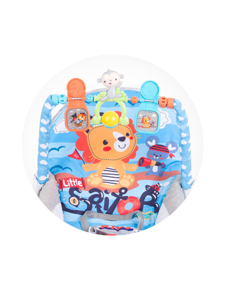 Музикален шезлонг "Baby Spa"син