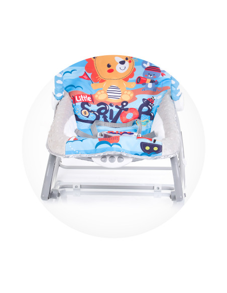 Музикален шезлонг "Baby Spa"син