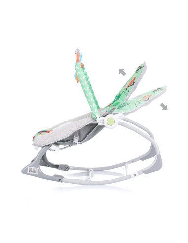 Музикален шезлонг "Baby Spa"зелен