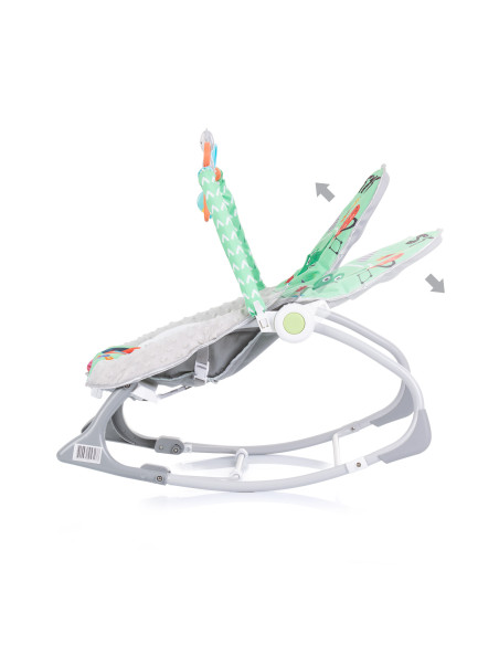 Музикален шезлонг "Baby Spa"зелен