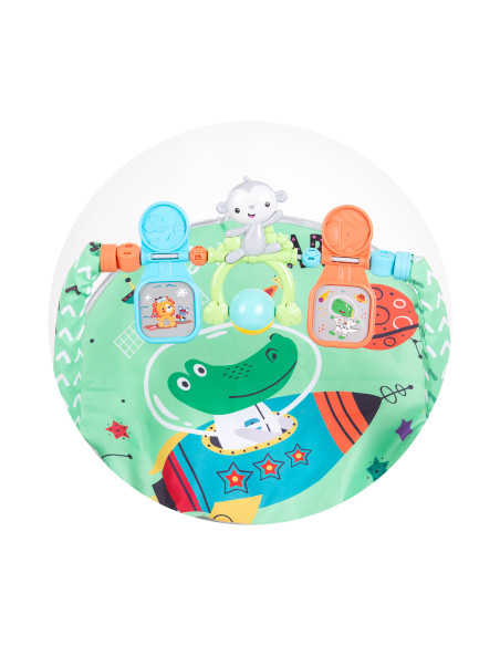 Музикален шезлонг "Baby Spa"зелен