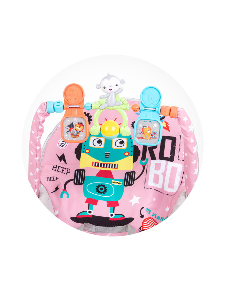 Музикален шезлонг "Baby Spa"розов