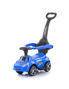 Кола за яздене с дръжка Турбо синя