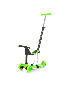 Скутер "Мулти Плюс"с дръжка зелен