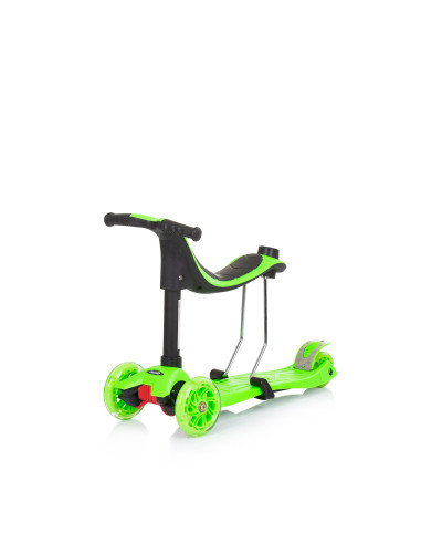 Скутер "Мулти Плюс"с дръжка зелен