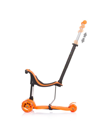 Скутер "Мулти Плюс"с дръжка оранж