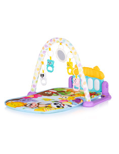 Постелка за гимнастика "Зоо парти" лила