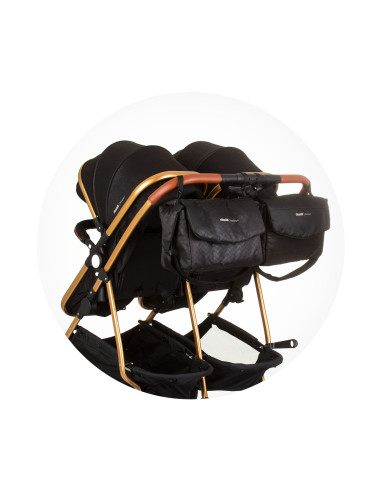 Кол.за близнаци ДуоСмарт обсидиан/злато