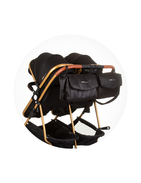 Кол.за близнаци ДуоСмарт обсидиан/злато