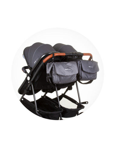 Кол.за близнаци ДуоСмарт сребърно сиво