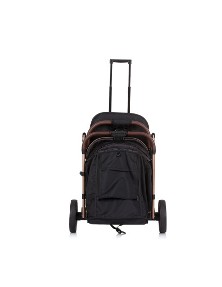 Детска количка "COMBO" обсидиан/злато