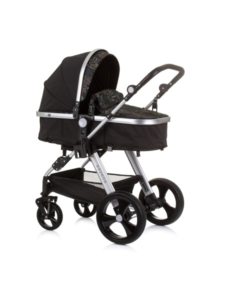 Детска количка+стол"Хавана" обсидиан/лис