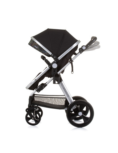 Детска количка+стол"Хавана" обсидиан/лис