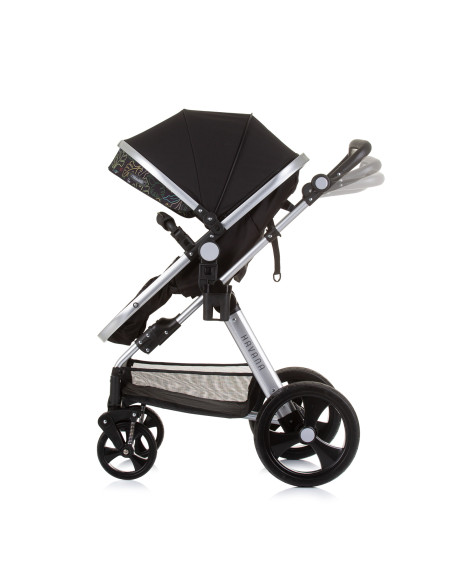 Детска количка+стол"Хавана" обсидиан/лис