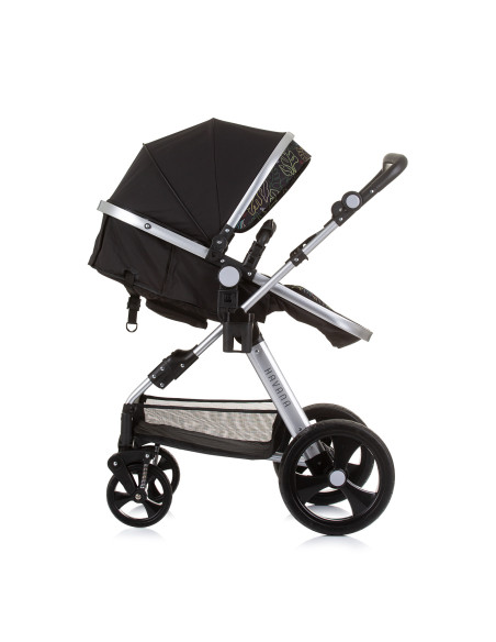 Детска количка+стол"Хавана" обсидиан/лис