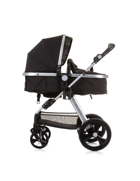 Детска количка+стол"Хавана" обсидиан/лис