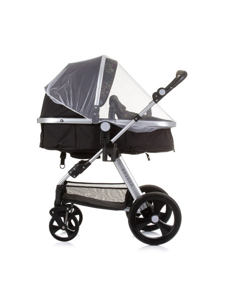 Детска количка+стол"Хавана" обсидиан/лис