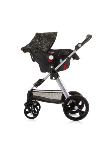 Детска количка+стол"Хавана" обсидиан/лис