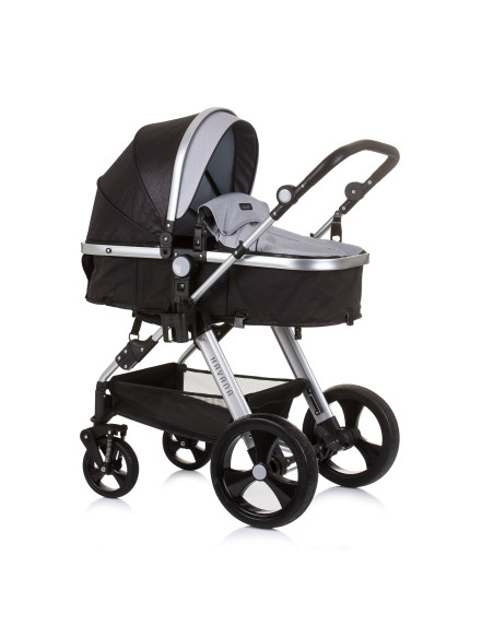 Детска количка+стол"Хавана" обсидиан/сре
