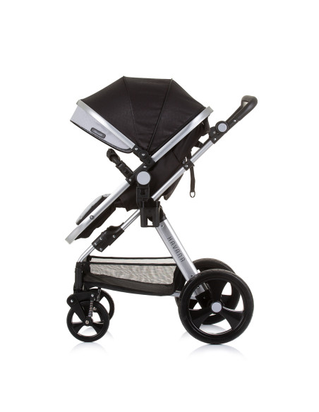 Детска количка+стол"Хавана" обсидиан/сре