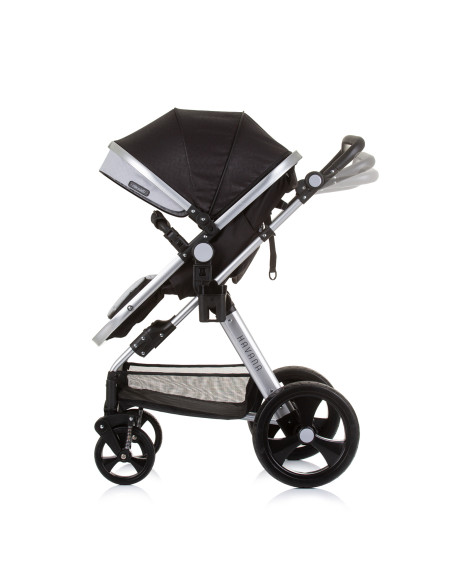 Детска количка+стол"Хавана" обсидиан/сре
