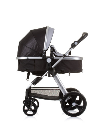 Детска количка+стол"Хавана" обсидиан/сре