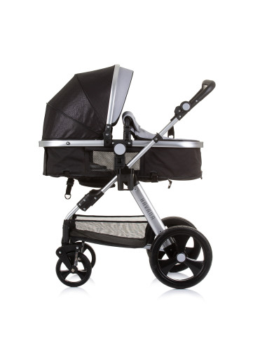 Детска количка+стол"Хавана" обсидиан/сре