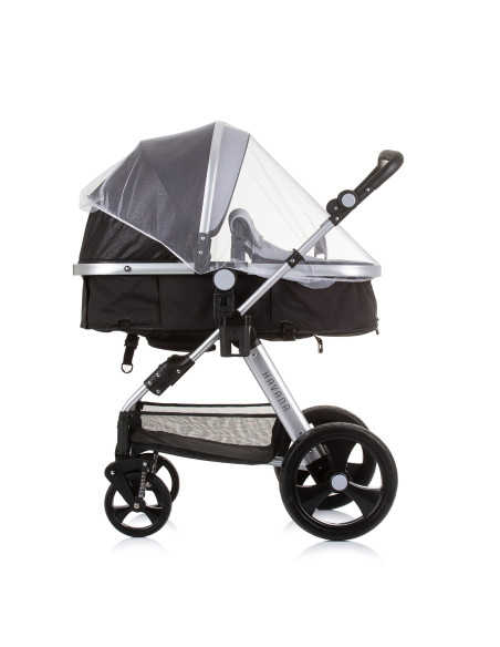 Детска количка+стол"Хавана" обсидиан/сре