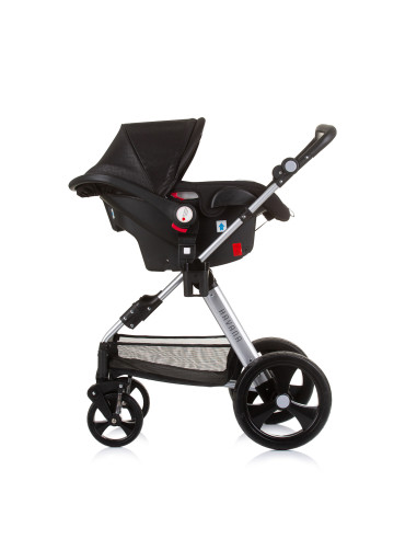 Детска количка+стол"Хавана" обсидиан/сре