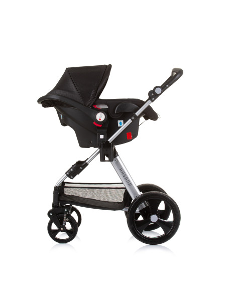 Детска количка+стол"Хавана" обсидиан/сре