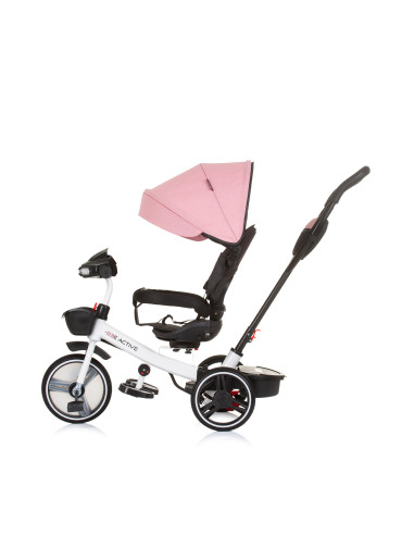 Триколка със сенник Be Active розов лен