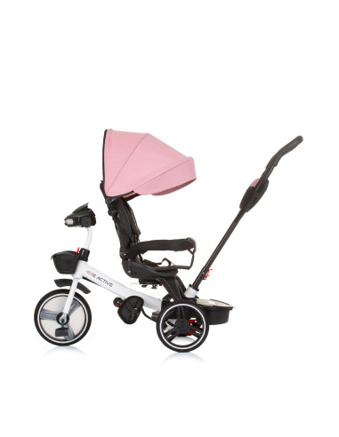 Триколка със сенник Be Active розов лен