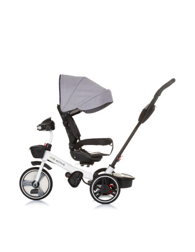 Триколка със сенник Be Active сив лен