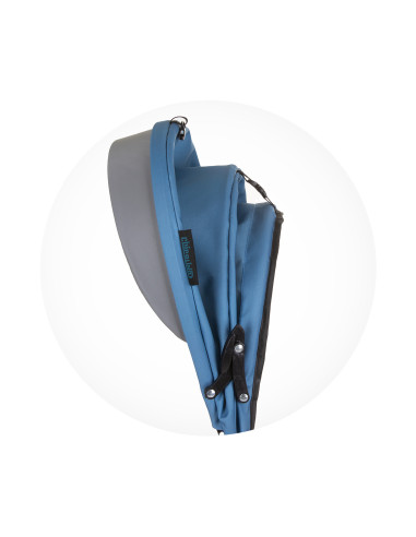 Триколка със сенник Пулс синьо-зелено