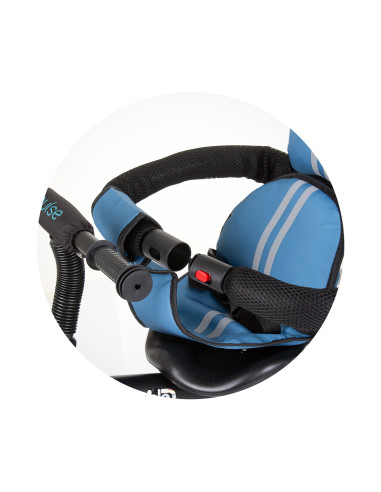 Триколка със сенник Пулс синьо-зелено