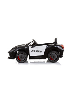 Eлектрическа кола "Полиция" черна 2