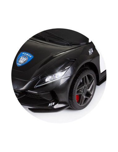 Eлектрическа кола "Полиция" черна