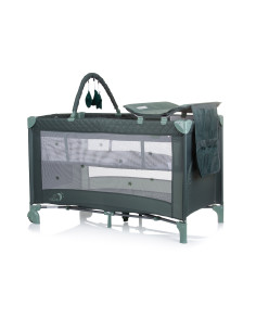 Детска преносима кошара Luna зелена