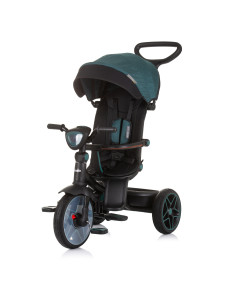 Триколка със сенник "Дерби" синьо-зелена