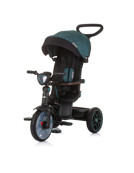 Триколка със сенник "Дерби" синьо-зелена