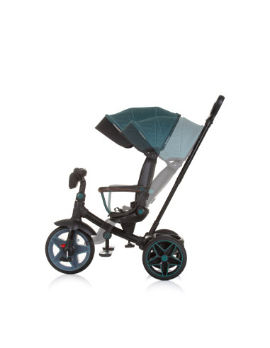 Триколка със сенник "Дерби" синьо-зелена