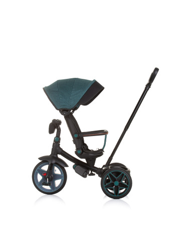 Триколка със сенник "Дерби" синьо-зелена