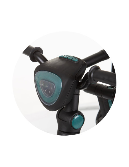 Триколка със сенник "Дерби" синьо-зелена