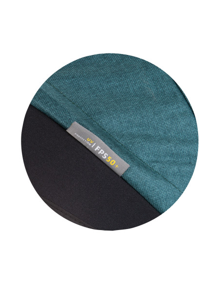 Триколка със сенник "Дерби" синьо-зелена