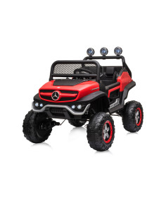 Eлектрически джипMercedes UNIMOG червенEVA,кожена